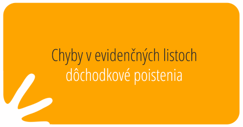 Evidenčný list dôchodkové poistenia
