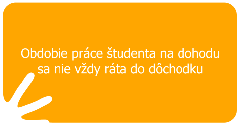 Obdobie práce študenta na dohodu sa nie vždy ráta do dôchodku