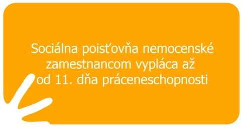 Sociálna poisťovňa nemocenské zamestnancom vypláca až od 11. dňa práceneschopnosti