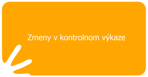 Zmeny v kontrolnom výkaze